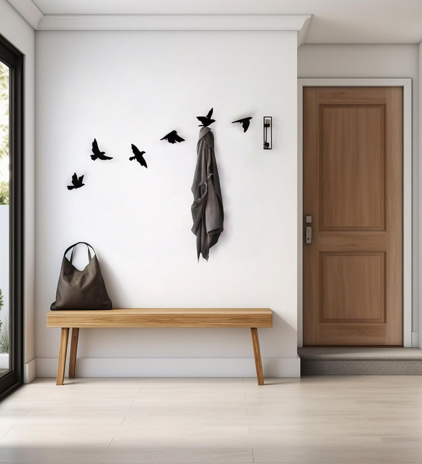 Bird Wall Art Hook 6 Pcs