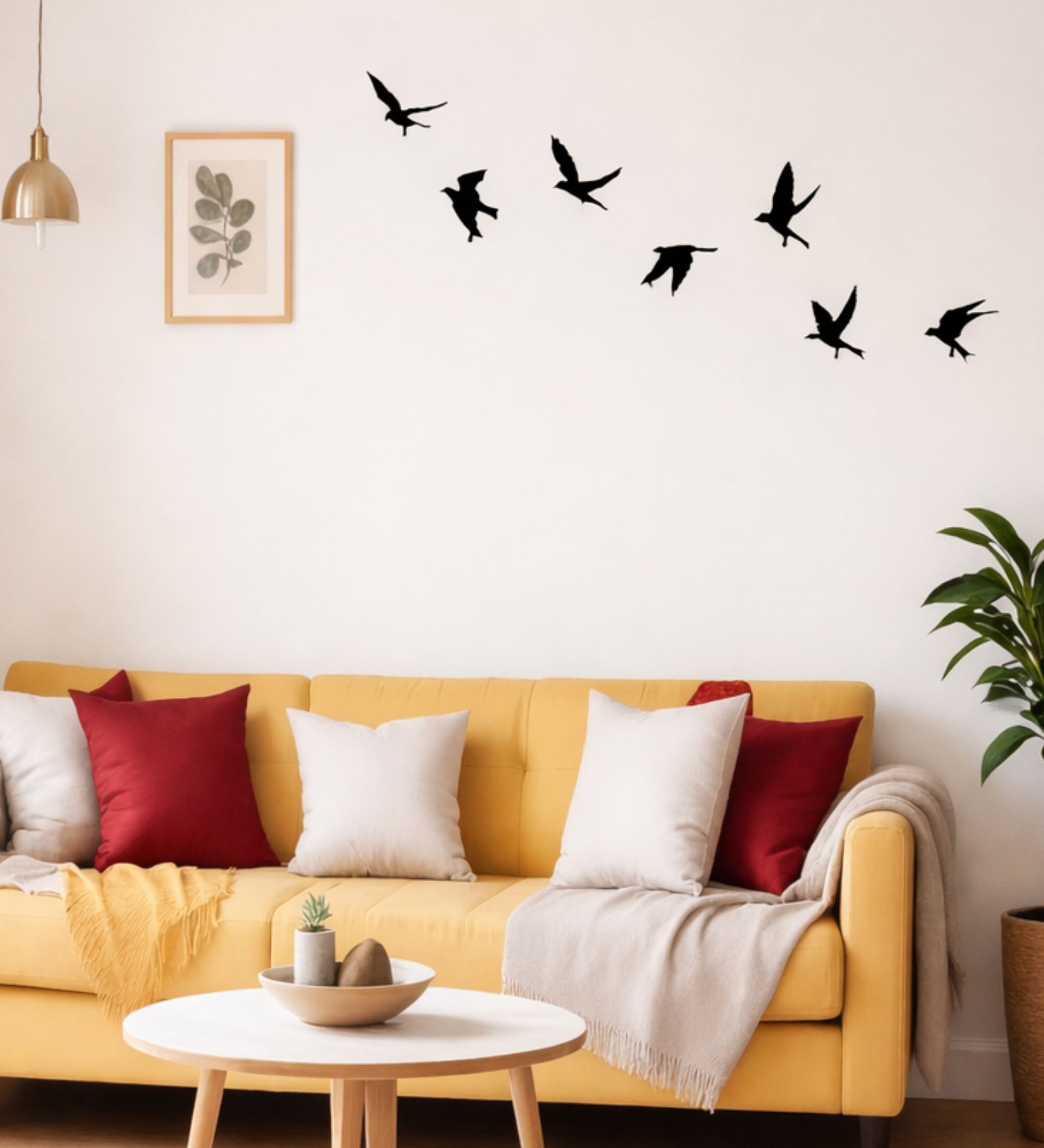 Bird Wall Art Hook 7 Pcs
