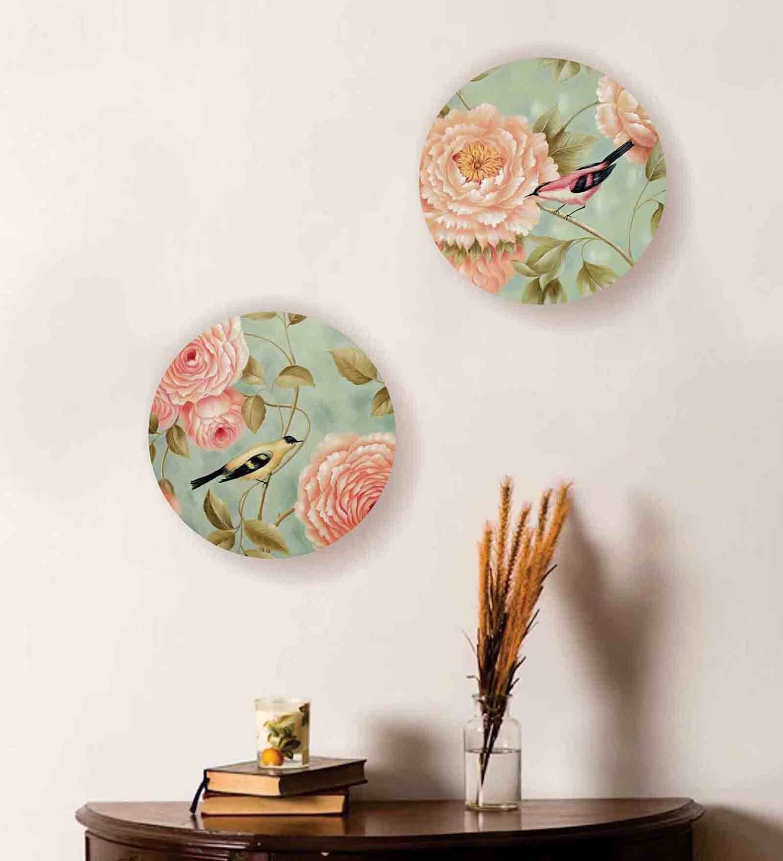 Vintage Birds On Branch Wall Plate