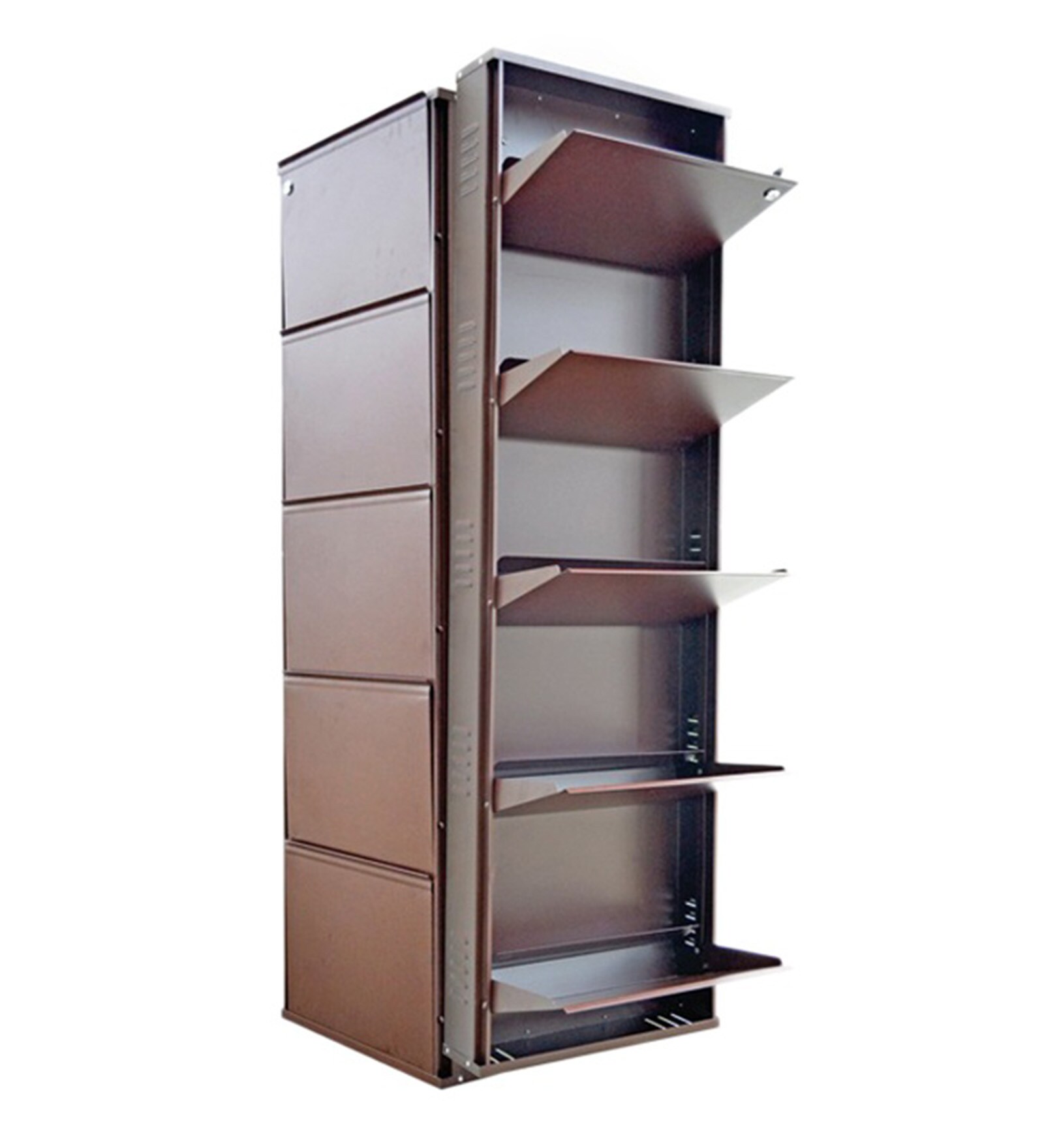 Brown Racks Buy Biyani Metal Brown 5 Shelves Shoe Rack Online - Modern Metal Shoe ...
