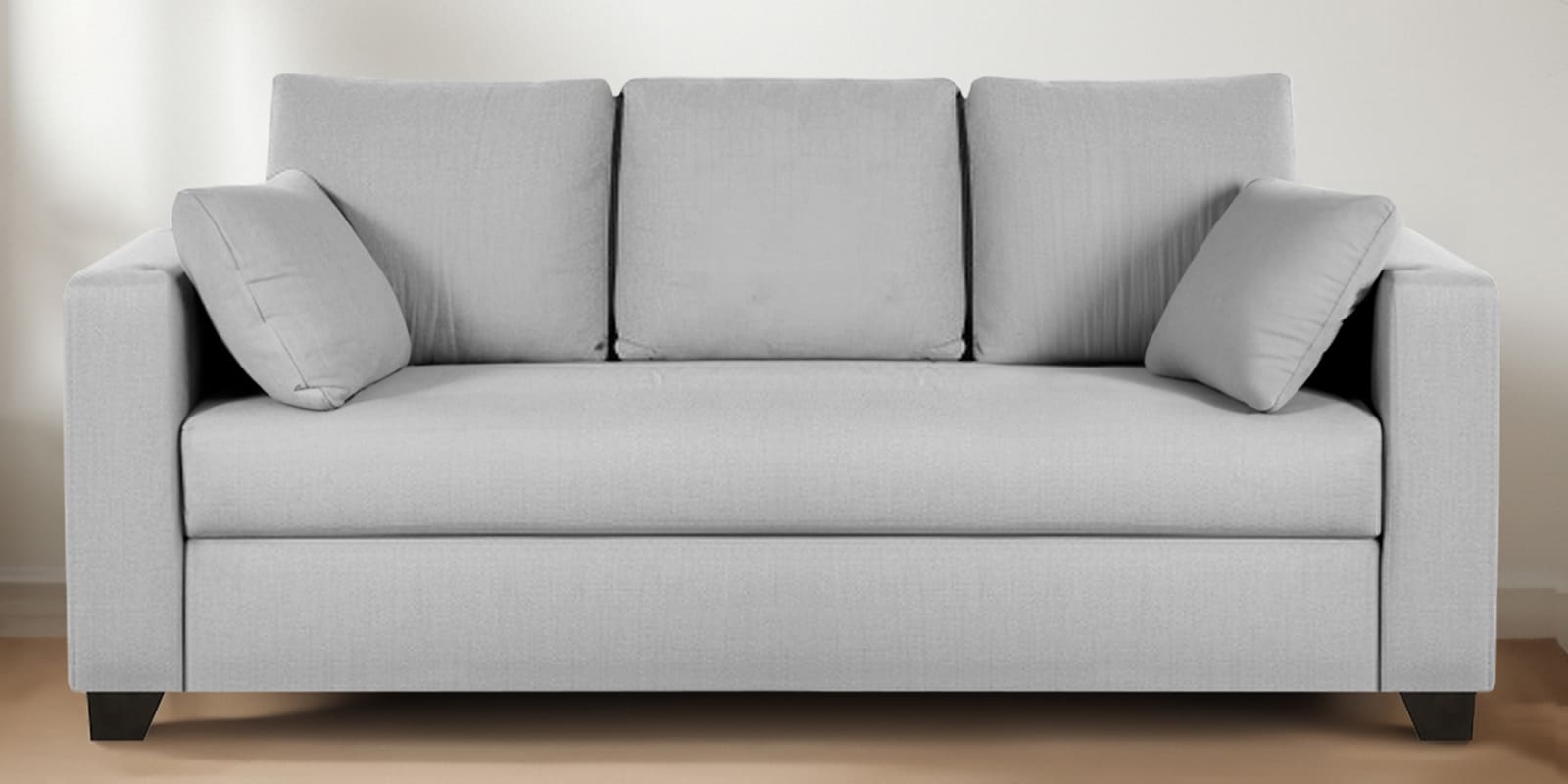 Bingo Velvet 3 Seater Sofa In Grey Colour