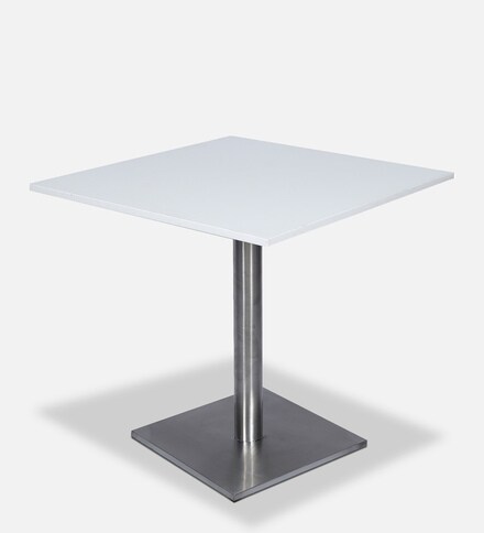 white square bistro table