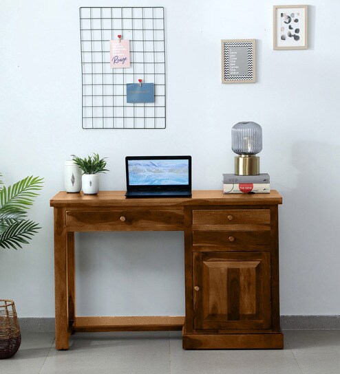 Bickington Sheesham Wood Writing Table In Provincial Teak Finish
