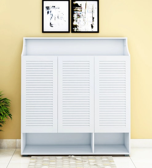 Bilbo Shoe Cabinet in White Finish