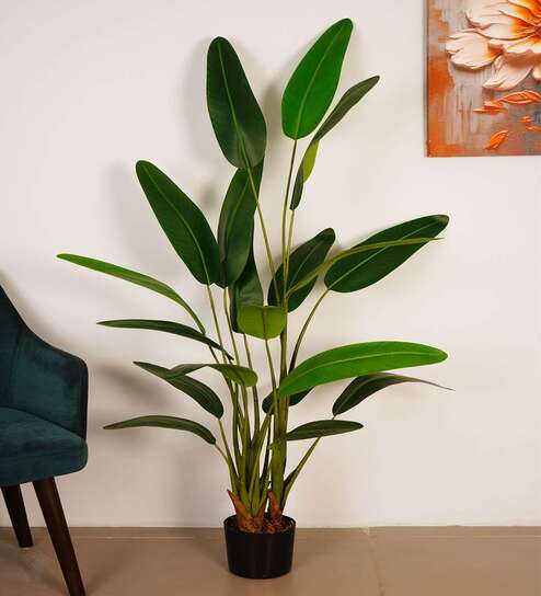 Artificial Bird of Paradise Plant with Pot