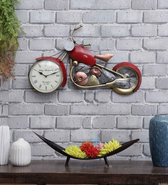 Buy Bike Wall Art In Multicolour By Mahalaxmi Art And Crafts Online