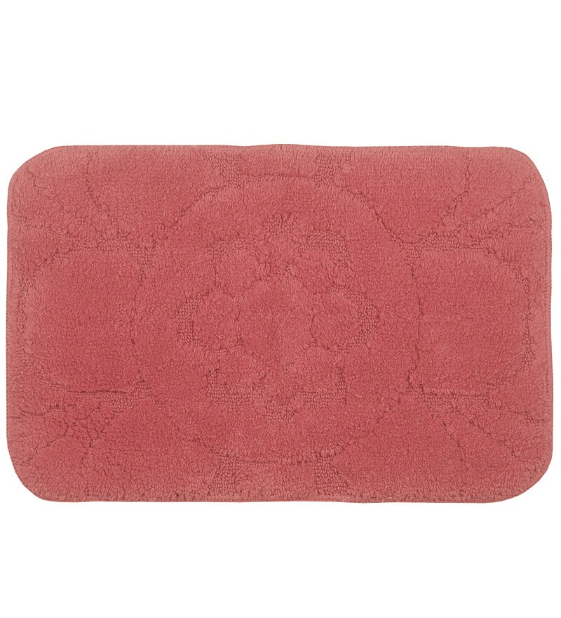 Buy Bianca Dark Pink RubberBacked Bath Mat Online Bath Mats Bath