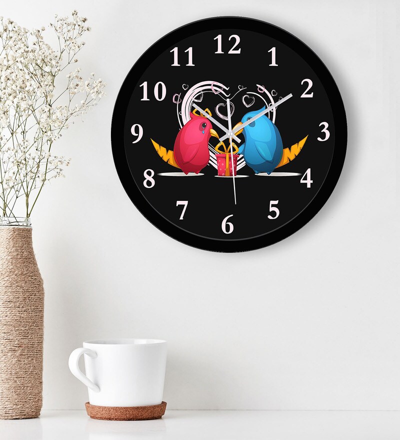 Buy Birds Wall Clock in Multicolour by WENS Online Kids Wall Clocks