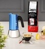 Bialetti New Venus 4 Cup Induction/Stovetop Coffee Maker (Blue)