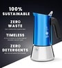Bialetti New Venus 4 Cup Induction/Stovetop Coffee Maker (Blue)