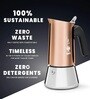 Bialetti Venus Induction Friendly Stainless Steel 6 Cup Moka Pot Coffee Maker (Copper)