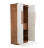 Bianca Engineered Wood Wardrobe with Mirror