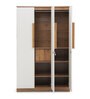 Bianca Engineered Wood 3 Door Wardrobe with Mirror