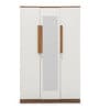 Bianca Engineered Wood 3 Door Wardrobe with Mirror
