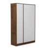 Bianca Engineered Wood 3 Door Wardrobe with Mirror