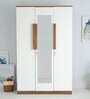 Bianca Engineered Wood 3 Door Wardrobe with Mirror