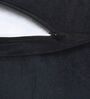 Black Cotton Jute Geometric Handloom Cushion Cover