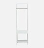 Bergamo Solid Wood Compact Book Shelf In White Finish