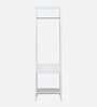 Bergamo Solid Wood Compact Book Shelf In White Finish