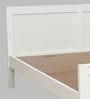 Bergamo Solid Wood King Size Bed in Scratch Resistant White Finish