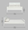 Bergamo Solid Wood King Size Bed in Scratch Resistant White Finish