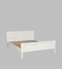 Bergamo Solid Wood King Size Bed in Scratch Resistant White Finish