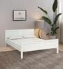 Bergamo Solid Wood King Size Bed in Scratch Resistant White Finish