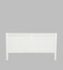 Bergamo Solid Wood Queen Size Bed in Scratch Resistant White Finish