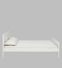 Bergamo Solid Wood Queen Size Bed in Scratch Resistant White Finish