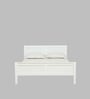 Bergamo Solid Wood Queen Size Bed in Scratch Resistant White Finish