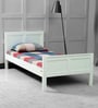 Bianca Solid Wood Single Bed In White Finish