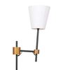 Twilight White Fabric Shade Novelty Floor Lamp With Metal Base