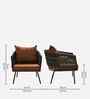 Bibao Rope Sofa Set In Charcoal And Brown Finish