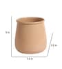 Biege Glossy Flower Pot Single