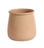 Biege Glossy Flower Pot Single