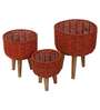 Beige Jute Planters Set of 3