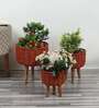 Beige Jute Planters Set of 3