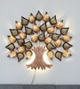 Big 2 Layer Pipal Tree Multicolour Iron Wall Art With Led
