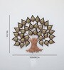 Big 2 Layer Pipal Tree Multicolour Iron Wall Art With Led