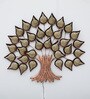 Big 2 Layer Pipal Tree Multicolour Iron Wall Art With Led