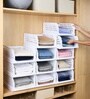 White Big Cloth Rack Shirt Stracker Organizer 12 Pcs