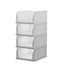 White Big Cloth Rack Shirt Stracker Organizer 4 Pcs