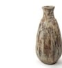 (1Pc) Beige & Brown Terracotta Vase For Table Decor