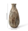 (1Pc) Beige & Brown Terracotta Vase For Table Decor