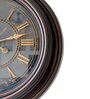 Big Font Round Brown Roman Wall Clock