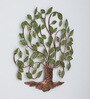 Big Lilac Tree Multicolour Iron Wall Art With Led