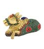Big Nandi Multicolour Brass Idol