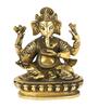 Big Nepali Ganesh Black & Gold Brass Idol