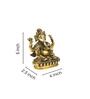 Big Nepali Ganesh Black & Gold Brass Idol