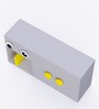 Big Nino Kids Storage Cabinet in Grey & Yellow Colour